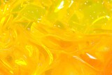 Vibrant Yellow Abstract Background with Glitter and Flowing Textures for Creative Design