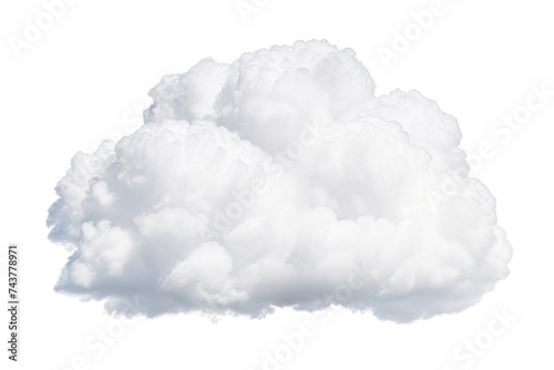 Towering Cumulonimbus Clouds Cutout on Transparent Background