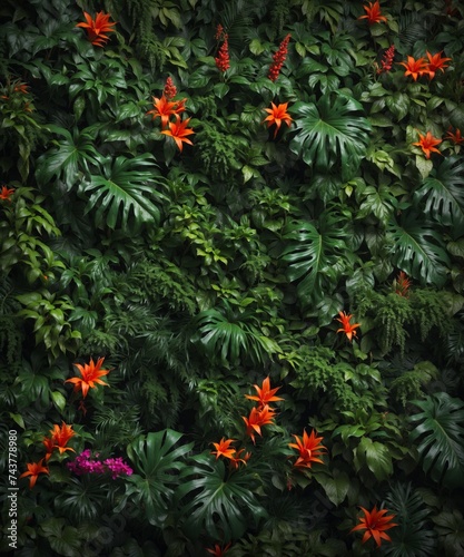 Green Wall Backgrounds & Frames