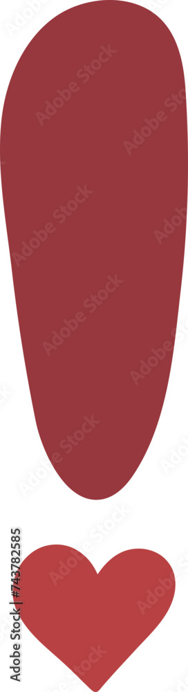 cute heart letter sign symbol exclamation mark cute heart letter sign symbol exclamation mark