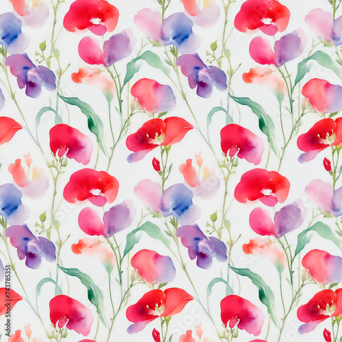 seamless pattern with flowers