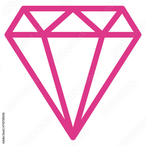 Diamond Icon Element For Design