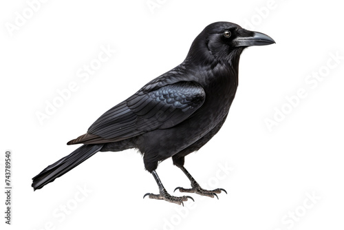 Mysterious Hawaiian Crow Graphic on Transparent Background © Hashi