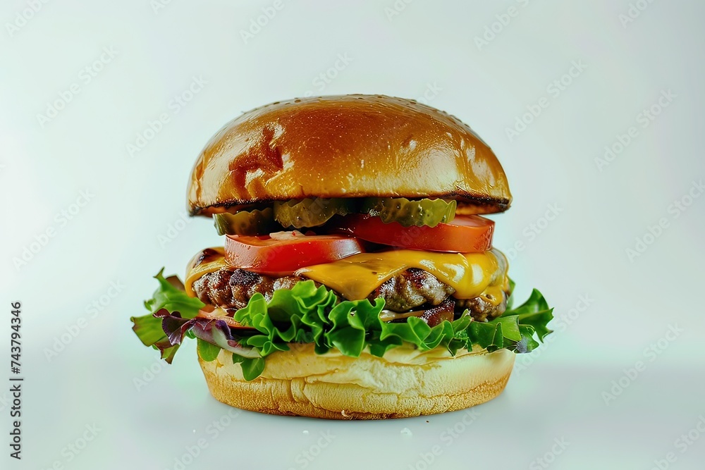 AI panino hamburger, pomodoro e lattuga 01 AI panino hamburger, pomodoro e lattuga 01