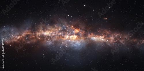 Universe background wallpaper. Colorful space galaxy of cosmos. 