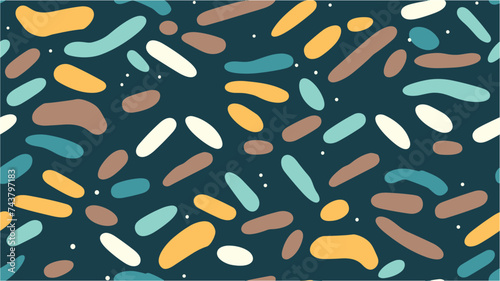 Cute colorful lines simple seamless vector pattern. Colorful capsules background. Retro seamless abstract geometric pattern. Bowling pattern background. photo