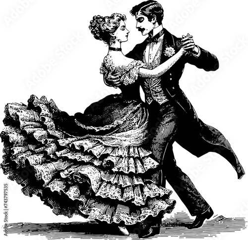 Vintage Dancing Couple
