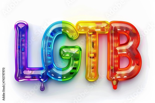 LGBTQ Pride viramoric. Rainbow enjoyment colorful equal acceptance diversity Flag. Gradient motley colored troop LGBT rights parade festival sumptuous diverse gender illustration photo