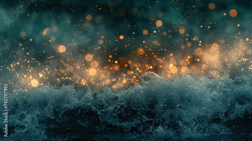 Abstract dream-like water surface  background