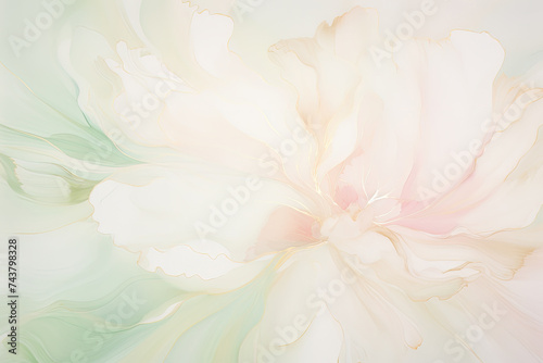 stunning large white flower with a pink center, radiating natural beauty and elegance