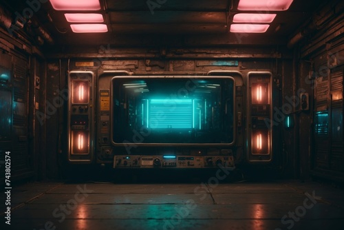 Cyberpunk Futuristic Backgrounds & Frames