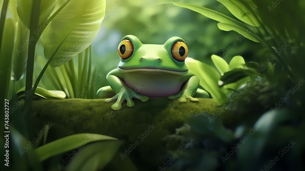 green frog jumping green frog jumping