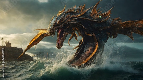 Sea Monsters Background Very Cool © SITI