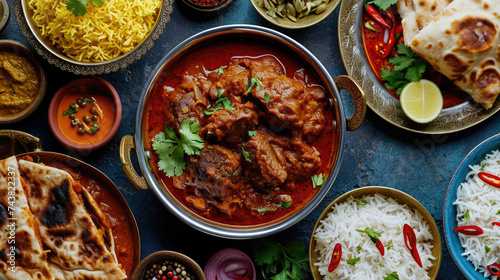 Table topped with various types of food