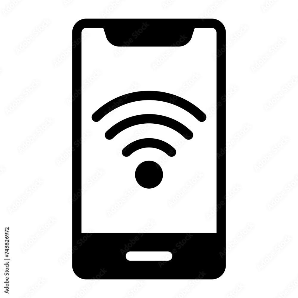 smartphone glyph icon smartphone glyph icon