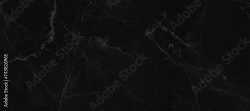 Marquina Dark Black marble texture background with red veins. Natural breccia marble for ceramic wall and floor tiles, black polished marble. real natural marble stone texture and surface.
 photo