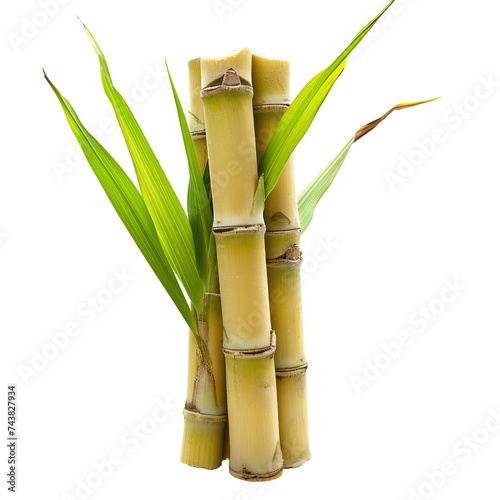 Sugarcane isolated, transparent background white background no background