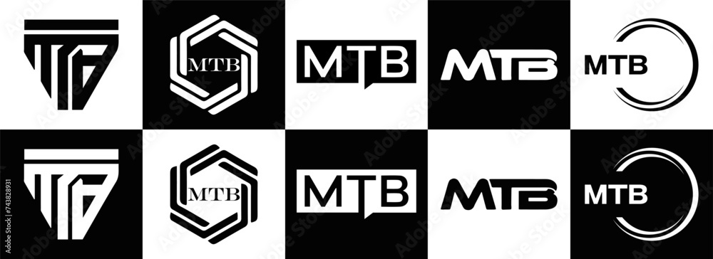 MTB logo. M T B design. White MTB letter. MTB, M T B letter logo design. Initial letter MTB linked circle uppercase monogram logo. M T B letter logo vector design. top logo, Most Recent, Featured,