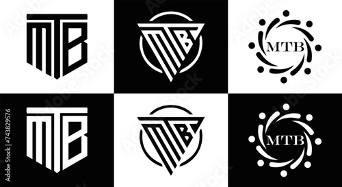MTB logo. M T B design. White MTB letter. MTB, M T B letter logo design. Initial letter MTB linked circle uppercase monogram logo. M T B letter logo vector design. top logo, Most Recent, Featured,