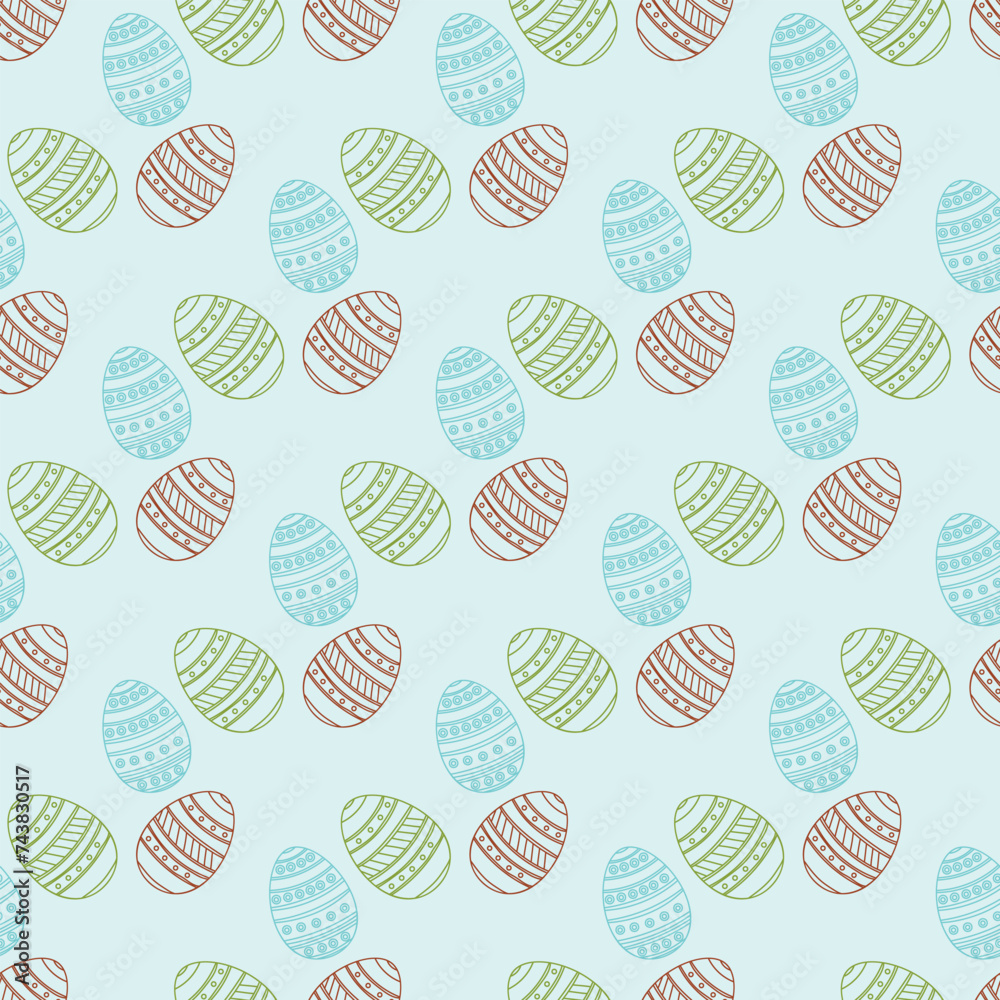 Easter egg Seamless-Pattern-Design Easter egg Seamless-Pattern-Design