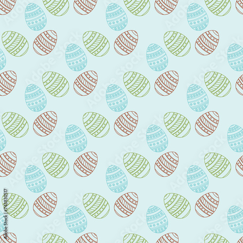 Easter egg Seamless-Pattern-Design
