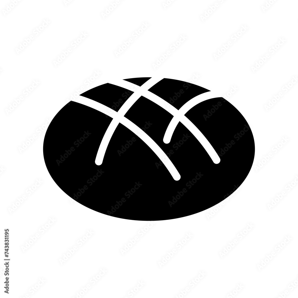 Bread Food Pan Glyph Icon Bread Food Pan Glyph Icon