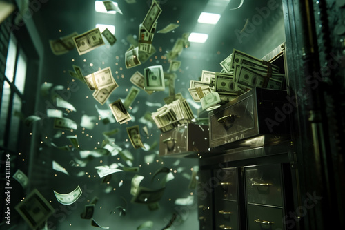 Bank robbery volt explosion