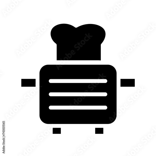Sandwich Maker Toaster Glyph Icon