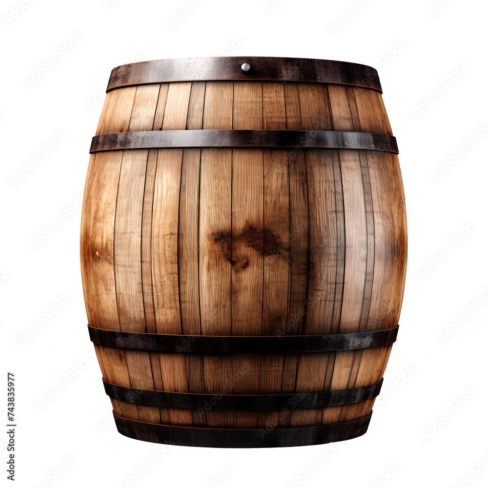 Obraz premium barrel isolated, transparent background white background no background