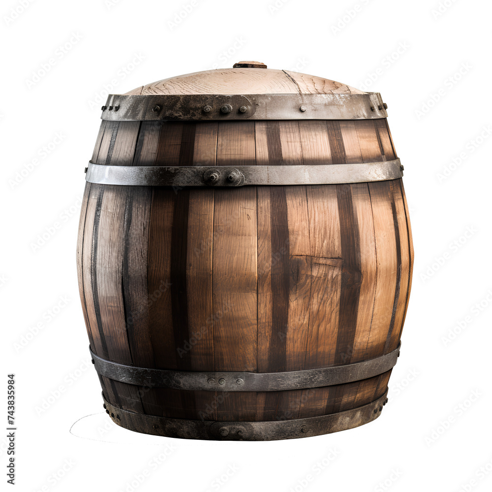 Obraz premium barrel isolated, transparent background white background no background