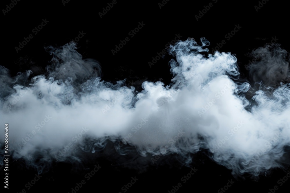 Abstract fog swirling on black background for logo mockup. Abstract fog swirling on black background for logo mockup.