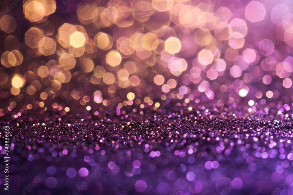 Purple glitter lights background. defocused Purple glitter lights background. defocused