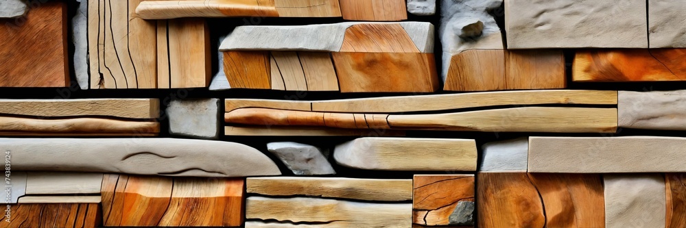 background, texture, wood and stones