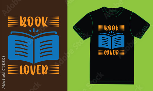 Book lover t shirt design