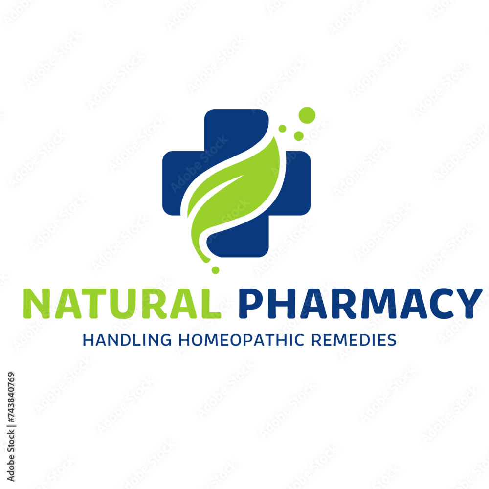 Αυτοκόλλητο logo for company natural pharmacy manipulation remedy homeopathic homeopathy blo