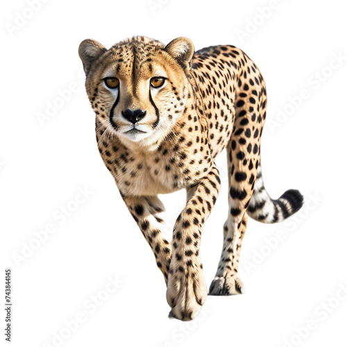 Cheetah Portrait on a transparent background