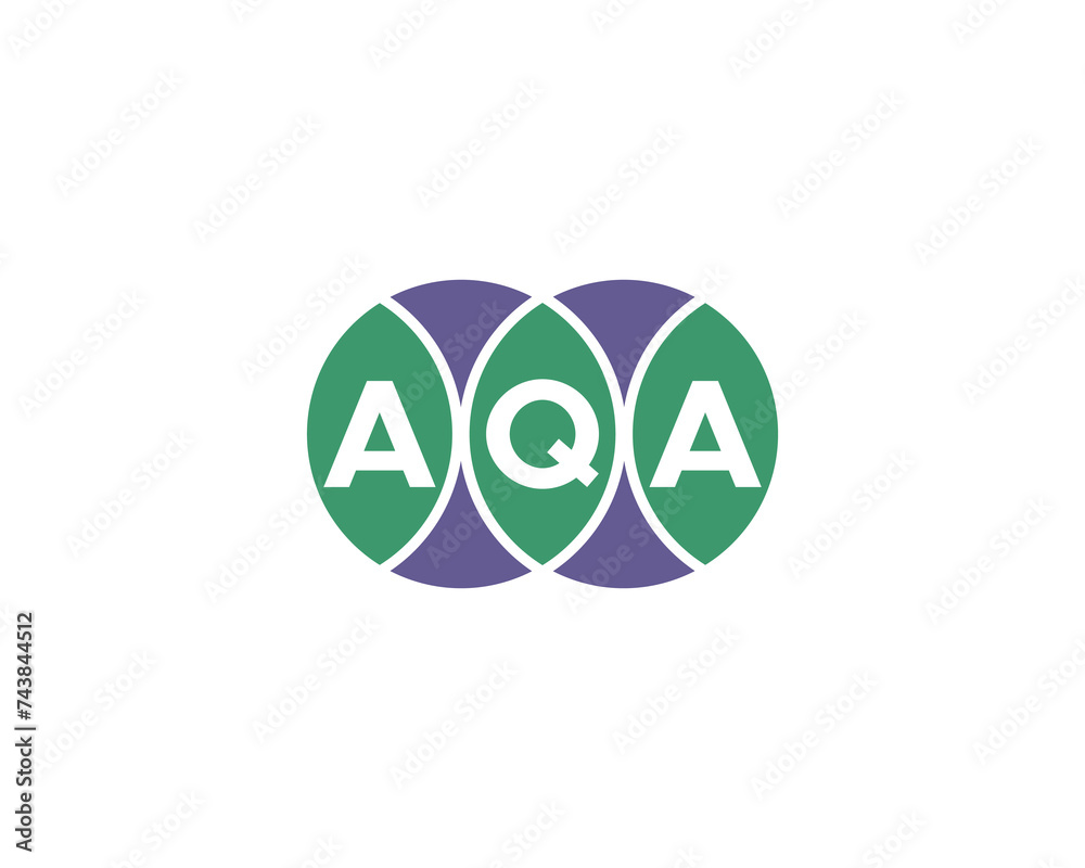 AQA logo design vector template AQA logo design vector template