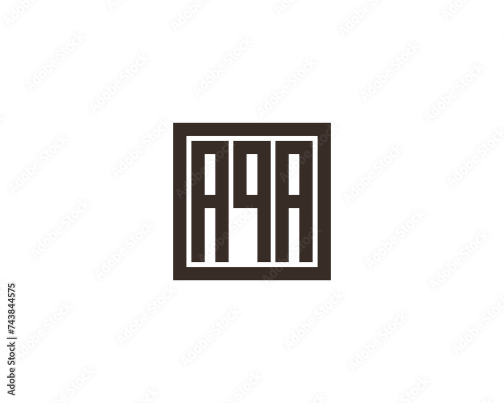 AQA logo design vector template
