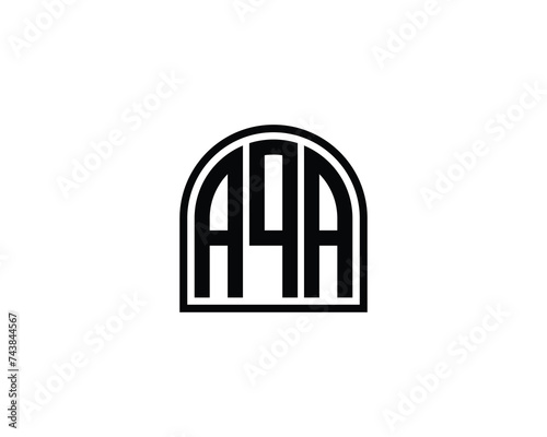 AQA logo design vector template