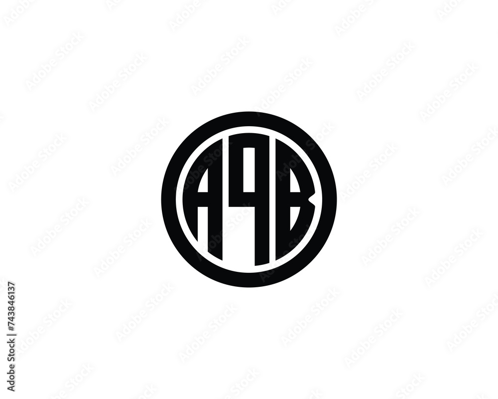 AQB Logo design vector template AQB Logo design vector template