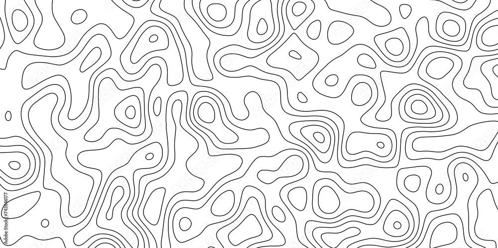  abstract white wave paper curved reliefs background. Topography map pattern, Geographic curved, vector illustration. seamless textrue, vintage waves. Panorama view multicolor wave curve line.