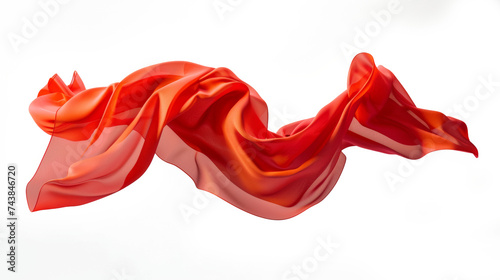 Cloth, Silk fabric, transparent fabric flying wave background fashion satin motion drapery scarf flying chiffon veil isolated on transparent white background