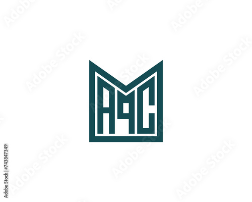 AQC logo design vector template