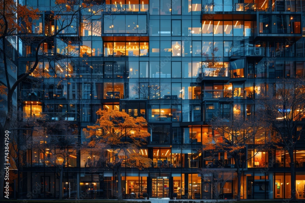 Tall Building With Numerous Windows Tall Building With Numerous Windows