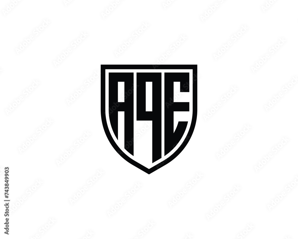 AQE logo design vector template AQE logo design vector template