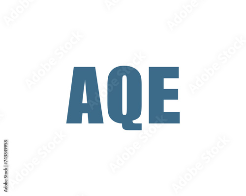 AQE logo design vector template
