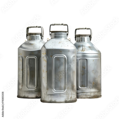 isolated on transparent background Zamzam water containers photo