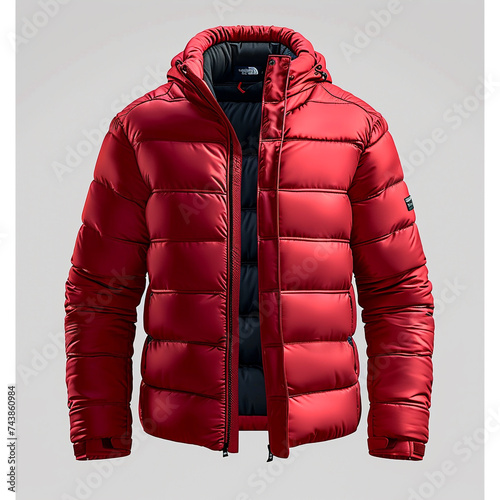 red down jacket