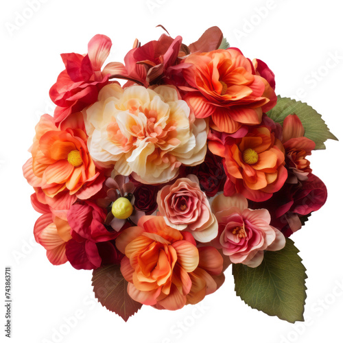 Flower - Coral Orange .. tone. Begonia  Deep thoughts and individuality
