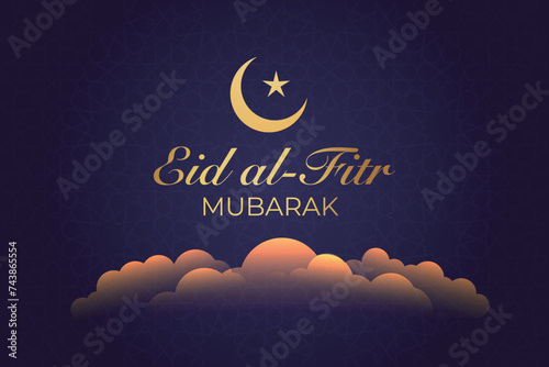 Ramadan, Eid al-Fitr, Islamic new year mosque background greeting card